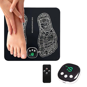 Masseur de pieds sans fil TENS avec télécommande, outil de relaxation et de fitness pour le modelage corporel et l'entraînement des muscles du mollet, adapté à un usage domestique - Product Image 1