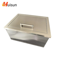 Bande d'étanchéité étanche en acier inoxydable 304 pour bac à glace encastré d'extérieur, idéale pour îlot BBQ (600x450x302mm) - Approvisionnement direct usine
