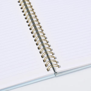 Impresión personalizada hoja de oro Logo espiral A5 semanal diario personalizado viaje organizador planificación Agenda viaje diario planificador - Product Image 3