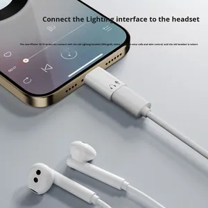 Apple 16 Tai nghe Adapter Type-C để cho Sét với đồng liên hệ với và ABS nhà ở cho Iphone âm thanh cuộc gọi kiểm soát ip33 đánh giá - Product Image 4