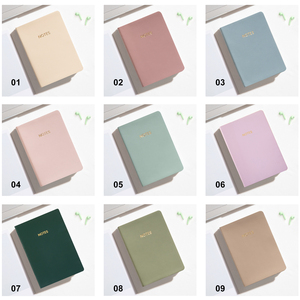 Vendite calde taccuino tascabile in pelle sintetica di dimensioni A6 con Logo dorato Design Design con copertina morbida Agenda Planner - Product Image 3