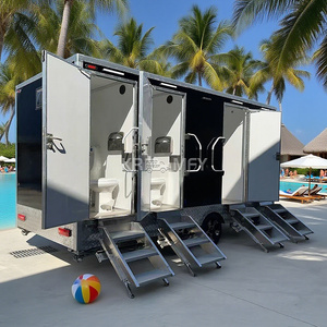 2025 Douche Mobile 10 2 stands 6 Station Toilettes Toilettes Remorque Toilettes portables de luxe - Product Image 2