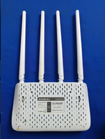 Router Inalámbrico Tenda F6 de 300Mbps, 2.4GHz, 4 Antenas de 5dBi, Repetidor Universal WISP, Firmware en Inglés, Router Wifi para el Hogar, 4 Antenas