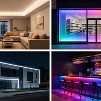 Bande LED 84 LED 24V 5050 RGBCCT 5-en-1 5m IP20 6 broches RGBW RGBCW RGBWW RGB WW CW 2700K à 6500K