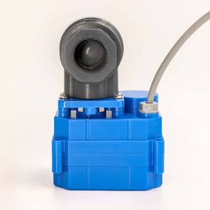 Vanne à boisseau sphérique électrique automatique en PVC DN15U 5V/12V/24V/220V, interrupteur de vidange manuel papillon pour gaz, 100% plastique - Product Image 2