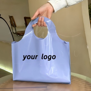 Haute qualité Ldpe thermoscellage rouge découpé Eco poignée sac en plastique merci cadeau Shopping Poly sac d'emballage - Product Image 3