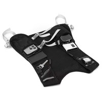 Sac de course à pied ultra-léger personnalisé OEM 200g en maille souple avec sangles de poitrine réglables et poche d'hydratation