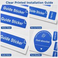 Autocollant anti-poussière pour l'installation de films en verre trempé pour écrans de téléphone, tablettes, appareils photo et montres connectées, destiné à la vente au détail