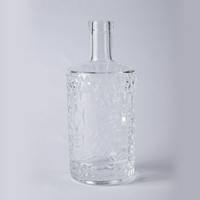 Usine de fabrication de bouteilles en verre bouteille de whisky en verre de forme spéciale personnalisée 500ml bouteille en verre de spiritueux bouteille de whisky vodka