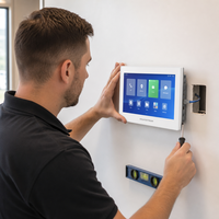 Estación de Control de Intercomunicación con Video SIP Grandstream GSC3574, Pantalla Táctil de 7 Pulgadas, Wi-Fi 6, PoE, Voz con IA, Full Dúplex