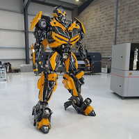 Sculptures de Transformers Bumble Bee de haute qualité à vendre, grandes sculptures en résine d'anime de dessin animé, sculptures sur pied