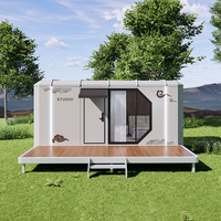 Immeuble d'appartement préfabriqué détachable Maison mobile modulaire Chambre à coucher préfabriquée Petite maison Maisons préfabriquées Maison préfabriquée à cadre en acier léger