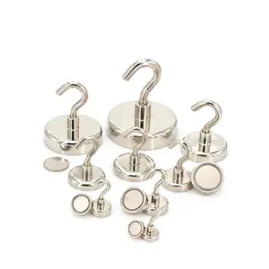 Customized Neodymium Magnetic Hooks Strong Holding Permanent Magnets Various Ring Arc Cylinder Pot Magnet