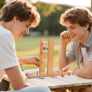 Mini scala in legno Set da Golf <span class=keywords><strong>per</strong></span> adulti e <span class=keywords><strong>bambini</strong></span> Puzzle interattivo <span class=keywords><strong>per</strong></span> genitore-bambino fascia di età da <span class=keywords><strong>5</strong></span> a 7 <span class=keywords><strong>anni</strong></span> - Product Image 3