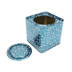 Boîte cadeau carrée en fer blanc Stockage hermétique pour bonbons biscuits Snacks Rouleaux d'oeufs Graines de melon Noix Fruits secs dans des boîtes métalliques - Product Image 4
