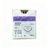 Fil chirurgical Vicryl stérilisé EO, absorbable, tressé, à structure uniforme, non irritant, garantie trois ans, avec emballage standard