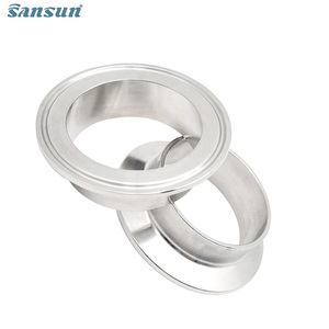 हाइजीन स्टेनलेस स्टील S304 s316l वेल्डिंग ट्रालैम्प फर्नियम निप्पल एडाप्टर 3a Sms din - Product Image 2