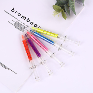 Chất lượng cao siêu kích thước lớn ống tiêm <span class=keywords><strong>Highlighter</strong></span> biểu tượng tùy chỉnh ống tiêm bút y tế Quà Tặng tiêm nhựa duy nhất giấy lỏng - Product Image 3