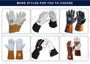 Guantes de soldadura MIG TIG, resistentes al calor, cómodos, resistentes a la abrasión, color negro - Product Image 6
