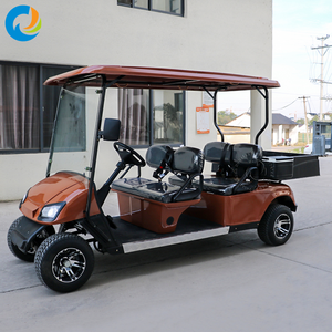 Voiture de golf électrique Robetaa homologuée CE 72V, 4 places, avec benne de chargement, véhicule utilitaire - Product Image 2