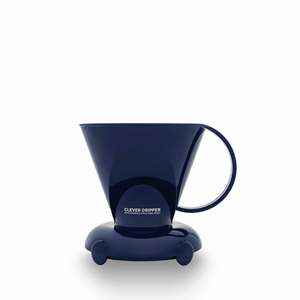 Filtro de café por goteo trapezoidal azul marino comercial de material apto para uso alimentario para salas de espera de aerolíneas y oficinas inteligentes - Product Image 1