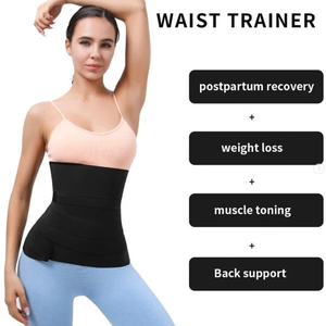 2022 Hot Ladies Wrap Waist Trainer Sweat Belly Band fitness belly perdere peso cintura Trimmer Trainer - Product Image 4