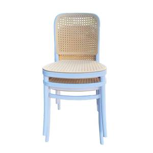 Dining Light Luxury Rattan Outdoor Home Balcony Plastic Back <b>Chair</b> - Product Image 2