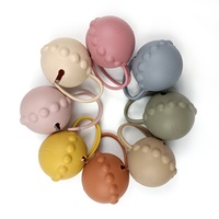 Étui factice pour nouveau-né de qualité alimentaire Boîte porte-sucette écologique Étui à tétine en silicone portable Étui à tétine avec fermeture éclair Sac ou boîte