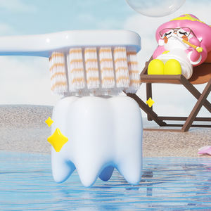 Cepillo de dientes manual con mango de diseño bonito de dibujos animados más vendidos con cerdas suaves <span class=keywords><strong>en</strong></span> espiral y embalaje de tubo de plástico portátil para adultos - Product Image 6