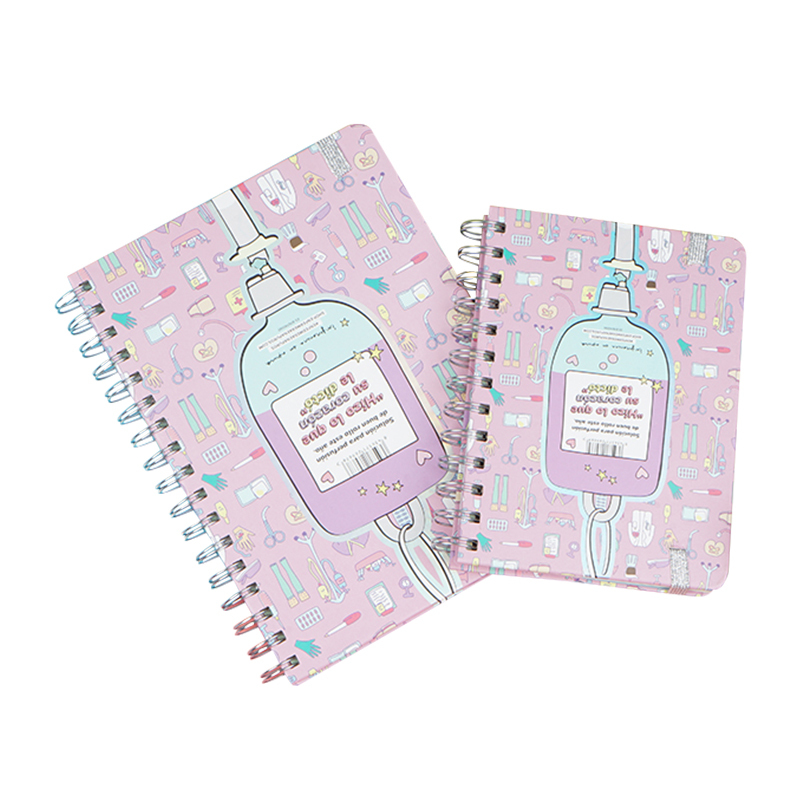 Factory Wholesale Customization Hardcover Spiral Jornals Planner Diary Notebook With Divide