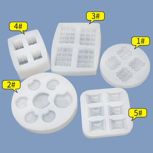 Yeni DIY çikolatalı kurabiye kalıbı bisküvi silikon kalıp DIY Waffle pişirme kalıp el yapımı sabun mum kalıp fondan kek pişirme araçları - Product Image 5