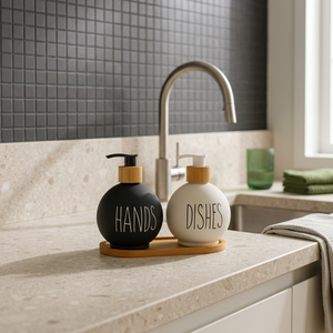ERKUGO EKG-8201 Distributeur de Savon Électrique Intelligent Écologique Sans Contact avec Bouteille en Verre et Détails en Laiton – Ensemble Moderne pour Toilettes de Comptoir Domestique - Product Image 2