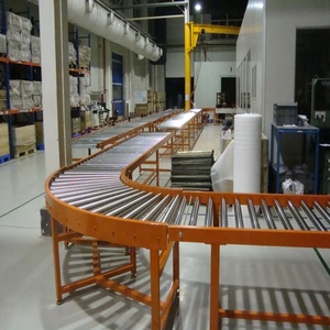 Endüstriyel PVC Güçlü 180 Derece 360 Derece Kavisli Montaj Hattı Yarım Daire Dönüş Konveyör Bant Sistemi Depo Paketleme İçin - Product Image 5