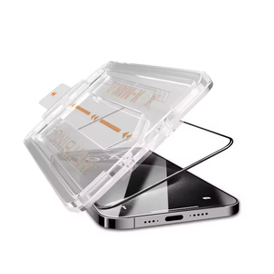 Protecteur d'écran transparent anti-rayures 9H HD pour iPhone 17 16 15 Pro <span class=keywords><strong>Max</strong></span> 14 13 12 Pro Cadre d'alignement sans poussière Installation facile - Product Image 3