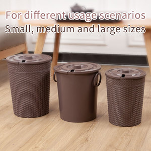 Nhỏ đứng nhựa máy tính để bàn Thùng rác bin nắp cống giỏ PP chất liệu Countertop phòng tắm chất thải lưu trữ Tiny Countertop Thùng rác - Product Image 6