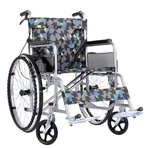 Chaise portable en fauteuil roulant léger la plus vendue 2023 pour fauteuil roulant handicapé