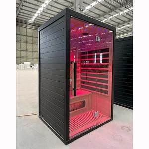 Kustom kualitas tinggi ponsel dalam ruangan 2 orang inframerah ruang Sauna Kanada Hemlock Sauna Pod - Product Image 5