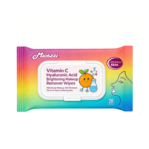 Lingettes nettoyantes personnalisées pour <span class=keywords><strong>mascara</strong></span> waterproof et maquillage longue tenue, effet puissant, hypoallergéniques, exportation vers <span class=keywords><strong>l</strong></span>'Europe et les États-Unis - Product Image 1