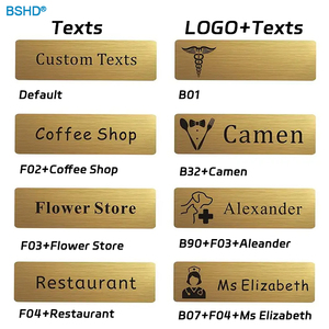 Giá Rẻ Bán Hàng Trực Tiếp Kim Loại Tùy Chỉnh Khoảng Trống Cửa Hàng Nhân Viên Tên Thẻ Nhân Viên Số Tấm Laser Từ Tính Khắc Logo Tên Tag - Product Image 5