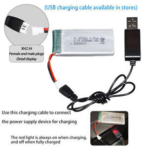 Baterai Li-ion Isi Ulang 1250mAh 803063 3.7V untuk Helikopter RC, Drone, Pesawat Terbang, dan Mainan dengan Daya Tahan Lama - Product Image 5