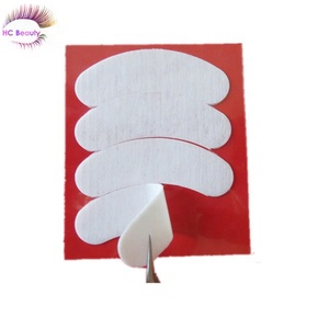 Cómodo curvado, sin pelusa, 2 pares/bolsa, almohadillas pequeñas para los ojos, Parche de Gel, extensión de pestañas, almohadillas para los ojos de máscara, logotipo privado - Product Image 1