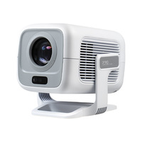 Proyector de Cine en Casa Portátil 1080P, 450 ANSI Lúmenes, Android 13 LED, Compatible con 4K 2000:1 para Juegos en Interiores y Exteriores