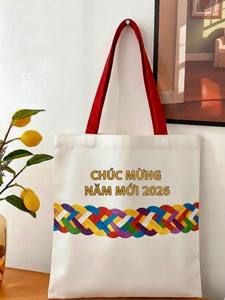 Bolsa de Regalo de Lona Resistente con Asas, Bolsas de Compras de Algodón Reutilizables Ecológicas para Promoción de Marca y Empaquetado Minorista - Product Image 5