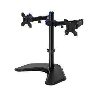 Support de moniteur rotatif à double écran 10-32 personnalisé inclinaison de 90 degrés avec support de base de bureau en porte-à-faux de levage de construction en métal - Product Image 1