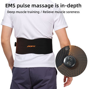 <span class=keywords><strong>Ceinture</strong></span> de massage avec 8 modes de massage, 20 niveaux <span class=keywords><strong>d</strong></span>'intensité, contrôleur intelligent respirant, micro-courant EMS, soutien lombaire - Product Image 3