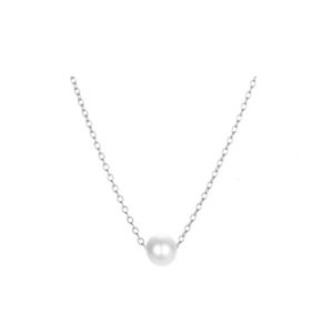 Offre Spéciale 316L Acier Inoxydable Plaqué Or Collier Simple Perle Pendentif Femmes Chaînes De Mode Direct Inde Clavicule Chaîne - Product Image 2