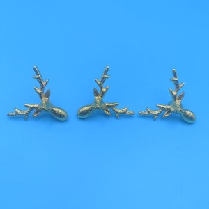 Zinc Alloy Deer Head <b>Cabinet</b> Handle 8x8x3cm Silver <b>Rustic</b> Design Furniture Hardware Accessory - Product Image 2