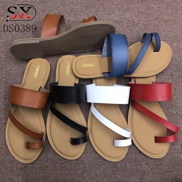 Summer Ladies Stylish Open Toes Sandals Shoes Women Open Toe Flats Sandals Toe Flats