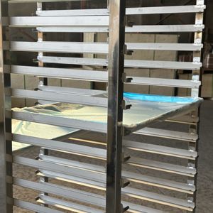 Disesuaikan 201 304 makanan baja tahan karat baki kue rak troli roti pendingin panci mobil rak penyimpanan untuk peralatan dapur - Product Image 5