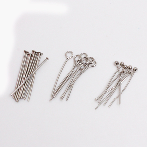 Chốt đầu bi mạ vàng 14k 18k, chốt đầu dẹt hình chữ T/mắt mở 9, dùng làm đồ trang sức - Product Image 4